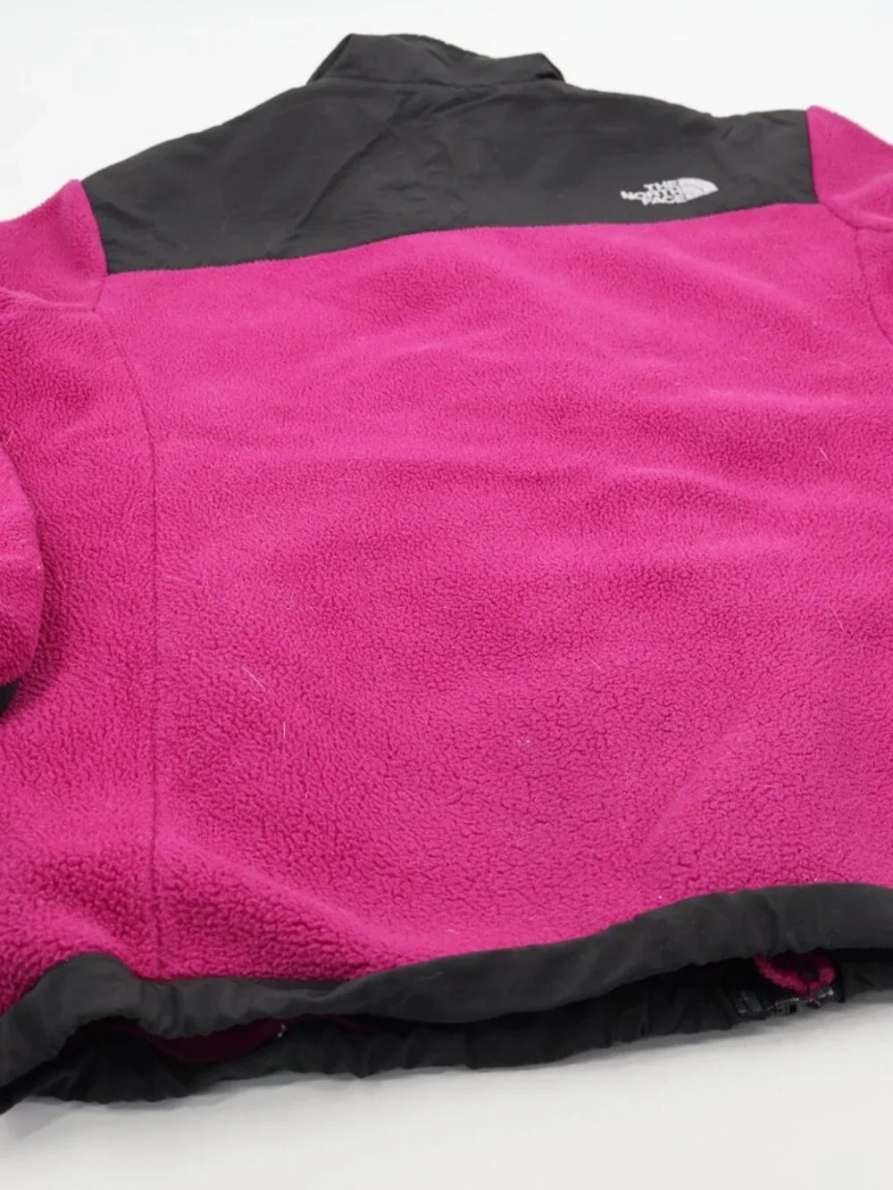 The North Face Denali Fleece Jacket Girls XL Pink Black Polartec Full‎ Zip